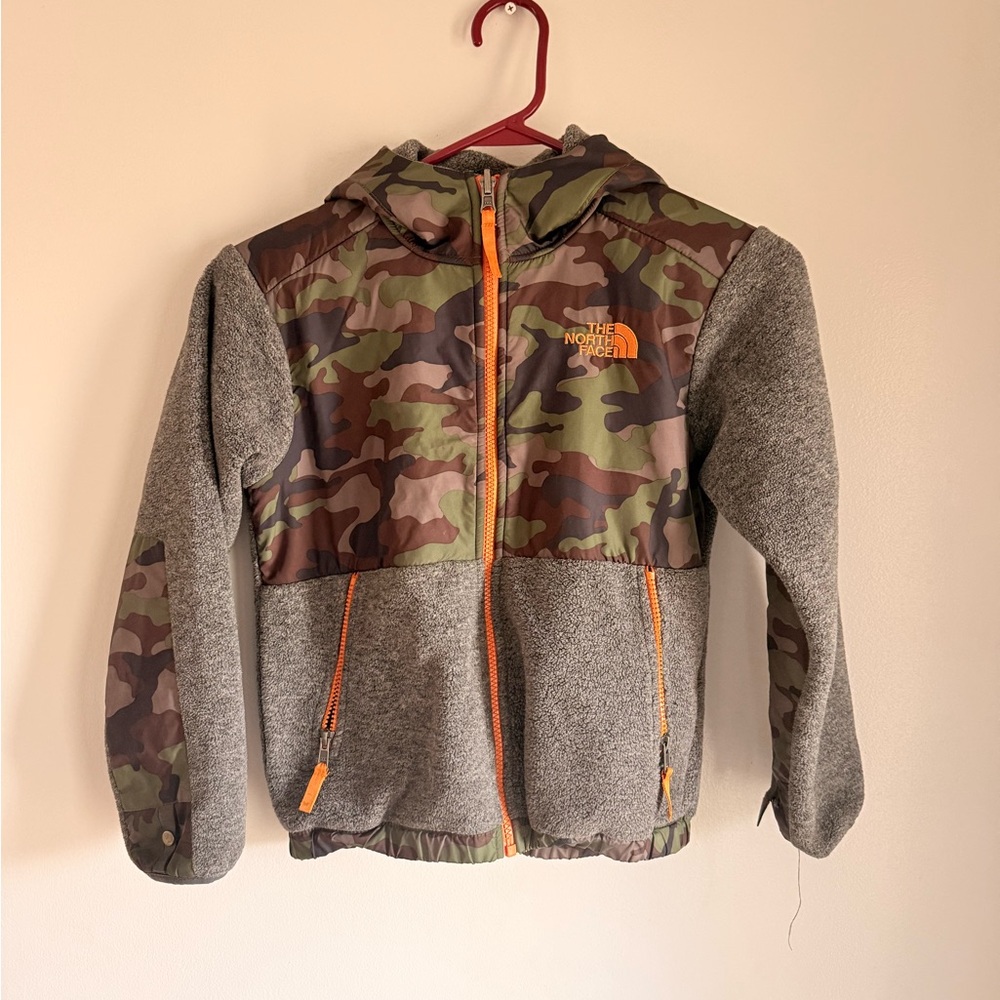 The North Face Kids Camouflage and Gray Hoodie